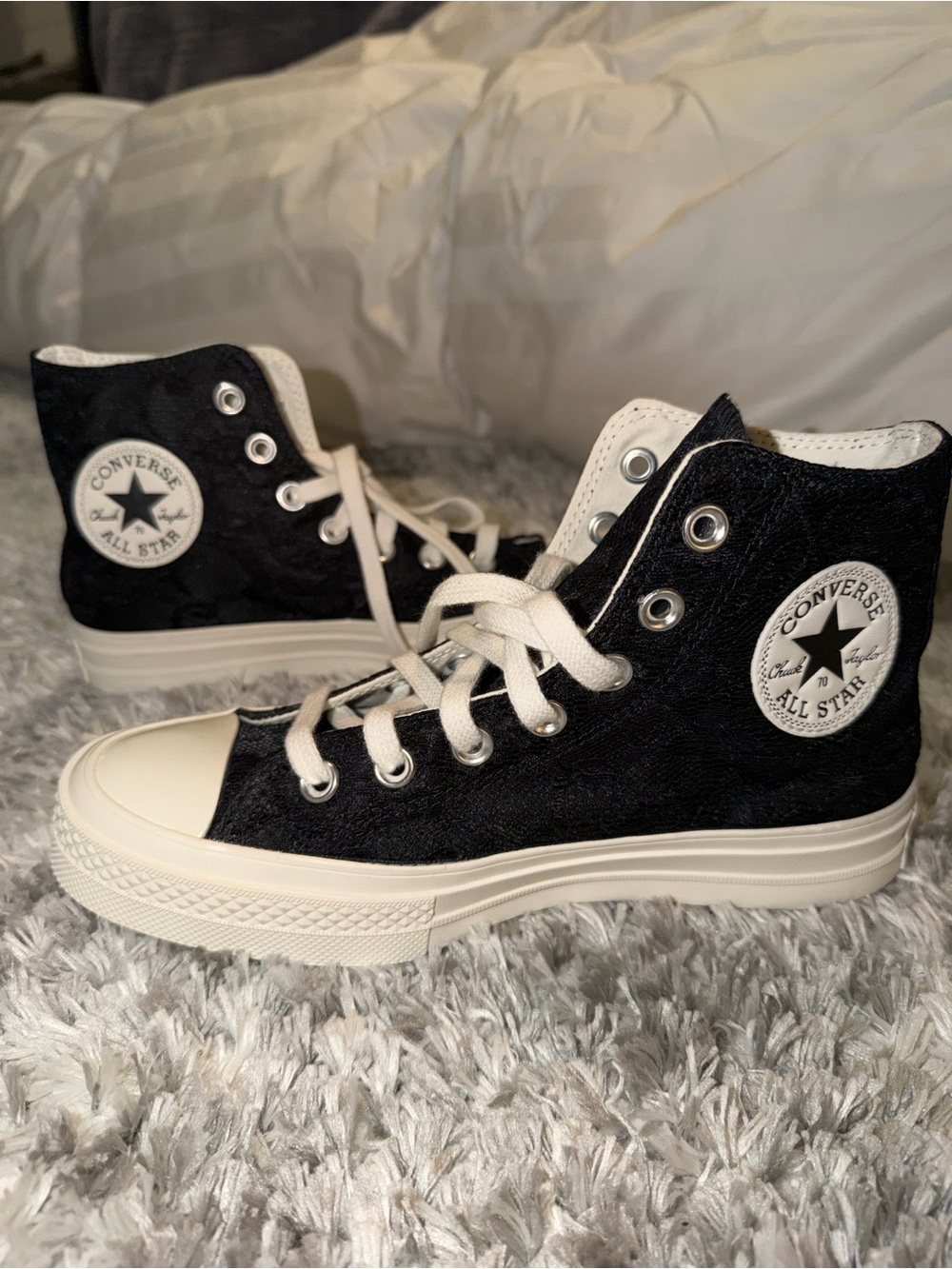 Converse Black High Top All Star Sneakers - Picture 6 of 9